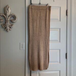 Pink Lily Beige Knit Skirt